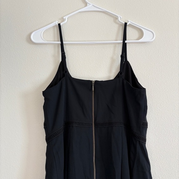 All Worthy by Hunter McGrady Size 4 Black Chiffon Dress w/ Lace Insets, NWOT - Picture 6 of 9